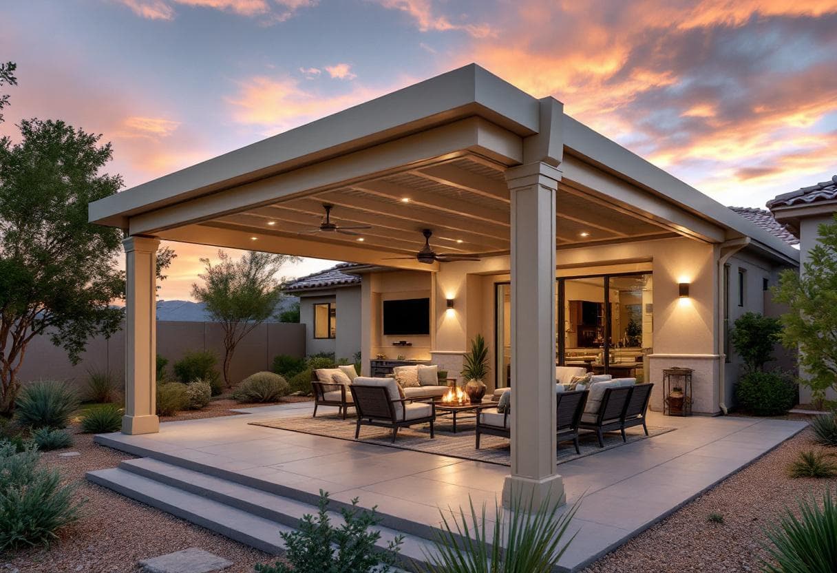 Modern Alumawood Patio Cover