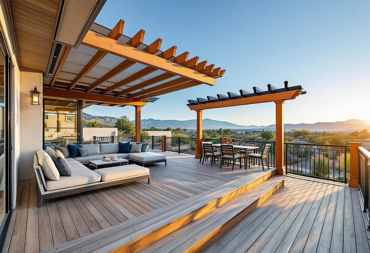 Luxurious Backyard Deck