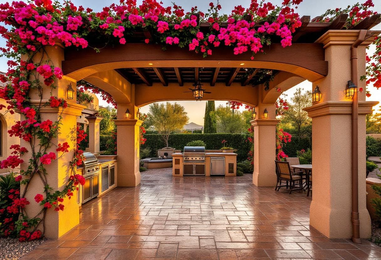 Spanish-Style Pergola