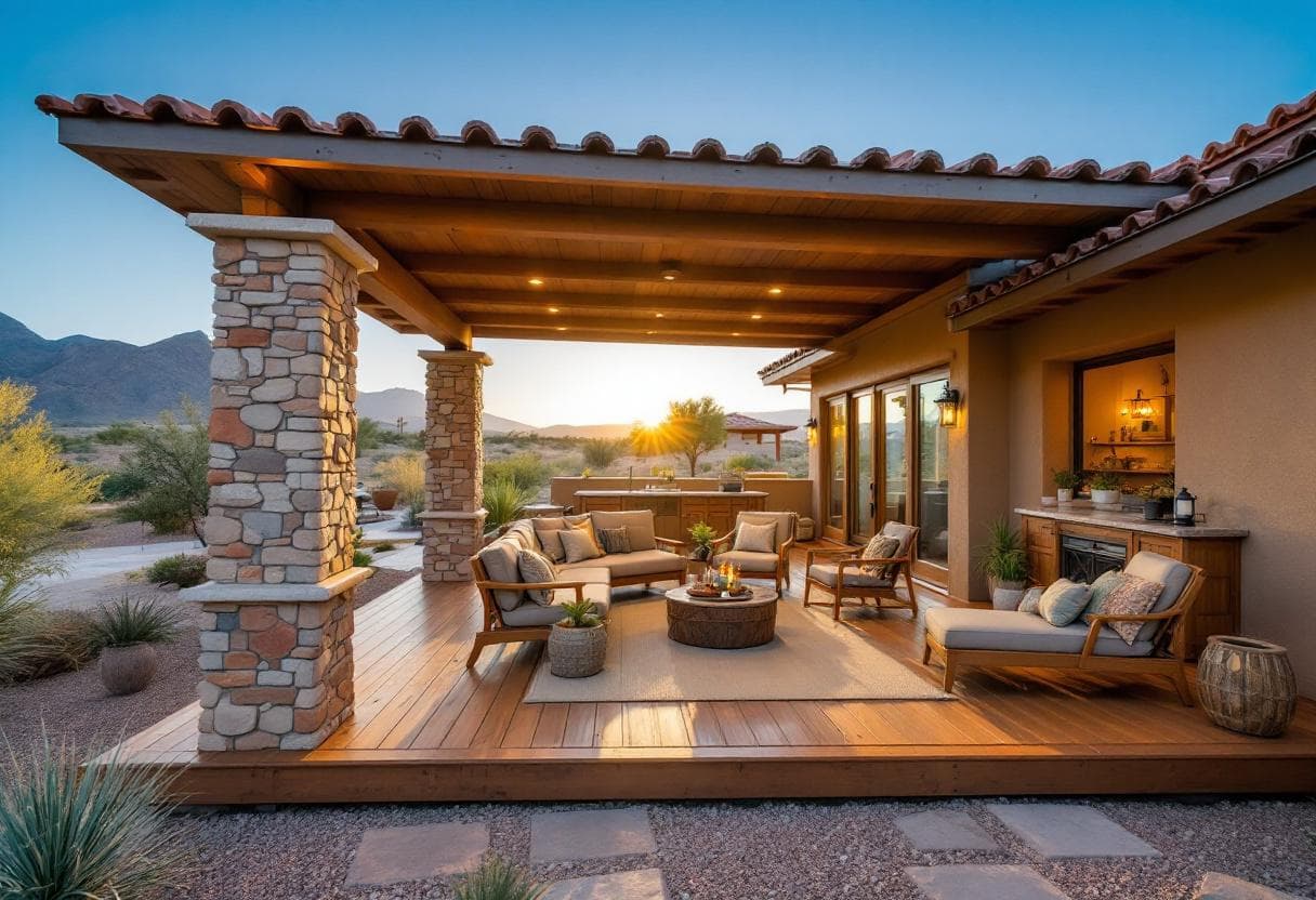 Rustic Outdoor Living Space