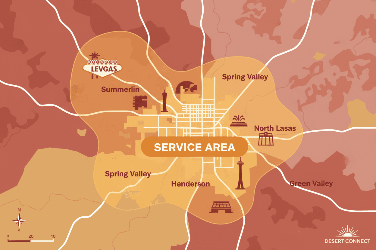Las Vegas Patio Covers service area map